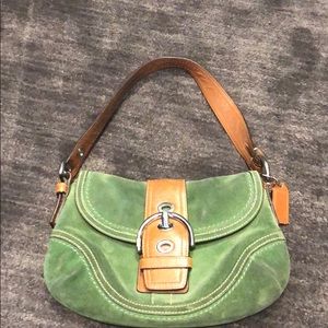 Green coach purse